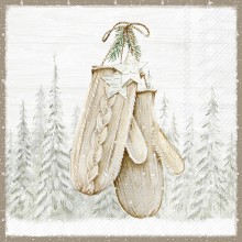 Салфетки 20бр Nordic Winter Gloves беж